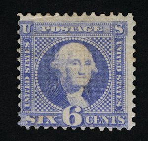 AFFORDABLE GENUINE SCOTT #115 FINE MINT OG H 1869 ULTRAMARINE G-GRILL #11350