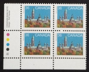 Canada 926Bv Plate Block LL VF MNH