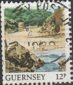 Guernsey, #372 Used  From 1987-89, CV-$0.45