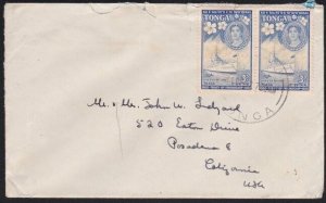 TONGA 1952 commercial cover to USA ex Vavau................................B2829