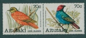 1981 Aitutaki 400-401Paar Birds 18,00 €