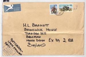 South West Africa Windhoek Commercial Air Mail Cover {samwells}PTS BT10