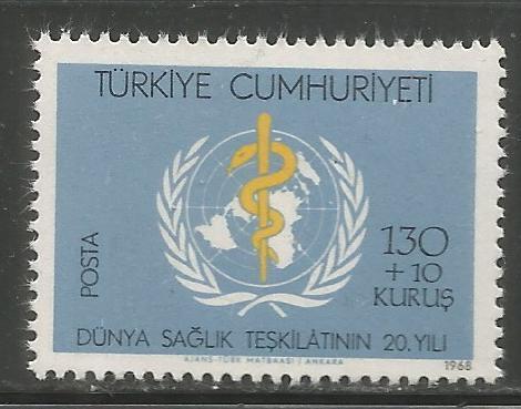 TURKEY, B124, MNH, WHO