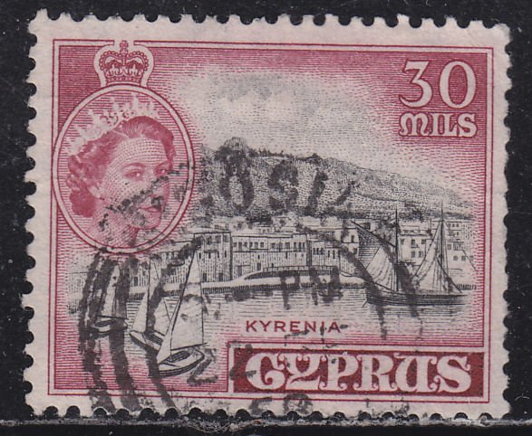 Cyprus 175 Kyrenia Harbour 1955