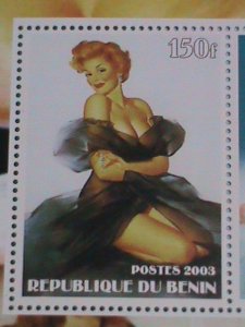 ​BENIN STAMP:2003 EDVARD RUDCI MNH STAMP SHEET.