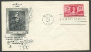 US Cat #971, Volunteer Firemen, FDC*-