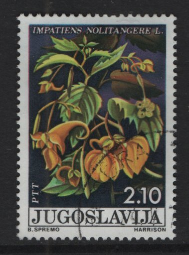 Yugoslavia   #1256  used   1975  garland flowers  youth day 2.10d