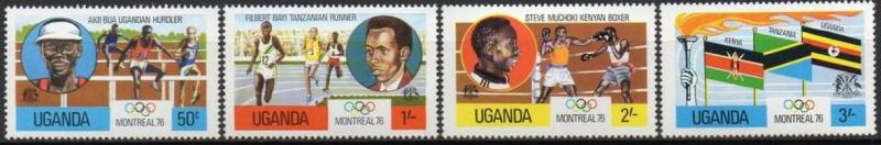 1976 Uganda Scott 151-154 Olympics MLH