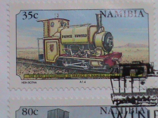 NAMIBIA- 1995 COVER :CENTENARY OF RAILWAYS- COMPLETE SET OF STAMP  FDC