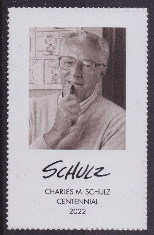 US 5726 Charles M Schulz label single (not a stamp) MNH 2022