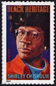 SC#4856 (49¢) Black Heritage: Shirley Chisholm (2014) SA