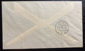 1934 Brighton England Rocket Mail Experimental Flight Cover to BerlinGermany 