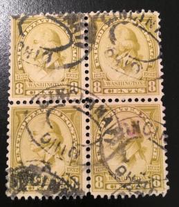 713 Washington Series, Circulated block of 4, Vic's Stamp Stash