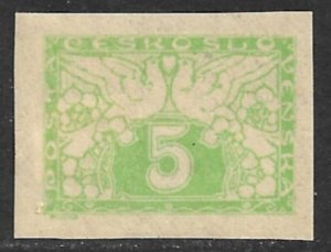 CZECHOSLOVAKIA 1919-20 5h DOVES Special Delivery Stamp Sc E2 MH