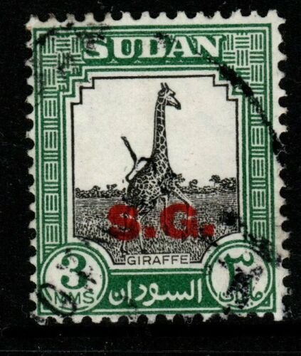 SUDAN SGO69 1951 3m BLACK & GREEN FINE USED 