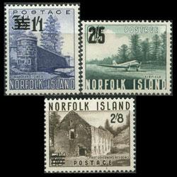 NORFOLK IS. 1959 - Scott# 26-8 Views Set of 3 LH