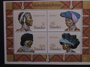 TRANSKEI- XHOSA NATON HEAD DRESSES MNH-S/S  VF  WE SHIP TO WORLD WIDE