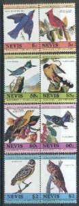 NEVIS - 1985 - John Audubon Birds, Series I - Perf 8v Set - Mint Never Hinged