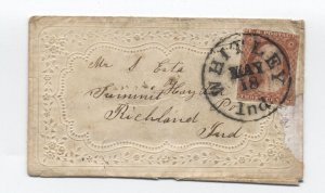 1850s Whitley IN #11A cover [h.4730]