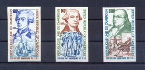 Cameroon 1975 American Bicentennial imperforated. VF and Rare