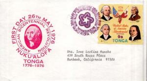 Tonga, First Day Cover, Americana