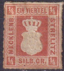 Mecklenburg-Strelitz #1 Unused  CV $175.00  (Z3052)