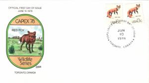 #1757g Capex Wildlife - Red Fox Collins FDC