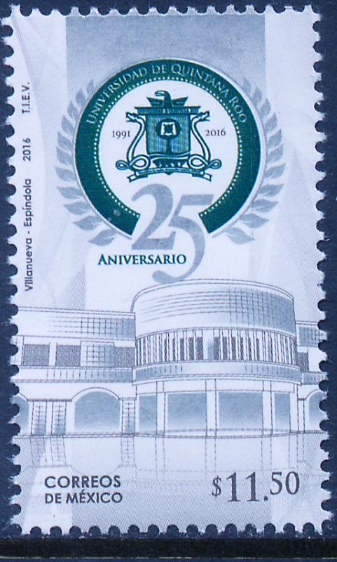 MEXICO 3007, $11.50P UNIVERSITY OF QUINTANA ROO, 25th ANNIV. MNH