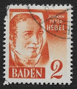 Germany #5N28 2(pf) Johann Peter Hebel