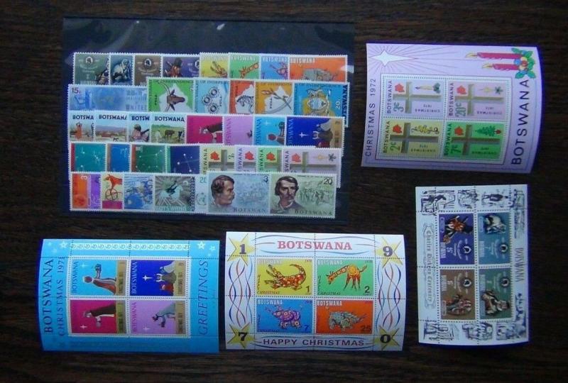 Botswana 1970 1973 Dickens Crops Night Sky Livingstone United Nations WMO MNH 