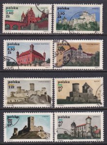 Poland 1971 Sc 1788-95 Polish Castles Stamp Used