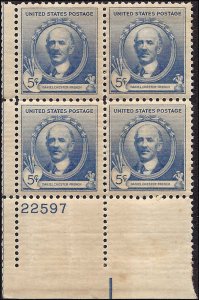 887 Mint,OG,HR... Plate Block of 4... SCV $8.00