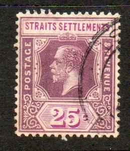 Straits Settlements #194 wmk Script Die II Used cv$2 C110