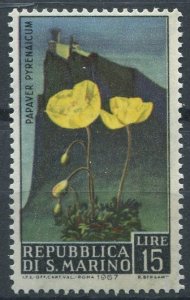 San Marino Sc#656 MNH, 15L multi, Flowers 1967 (1967)