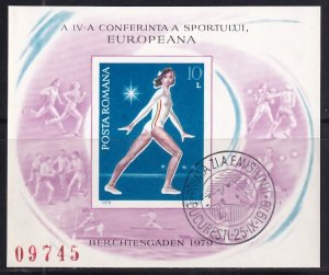 Romania (1979) Sc 2868 (see footnote #2), Mi BL 160. First Day Issue