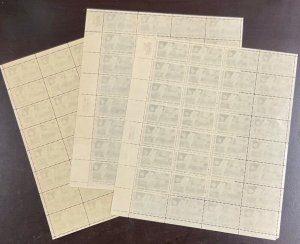 C76 Lot of 3 sheets First Moon Landing  MNH 10 c sheet of 32  FV $9.60   1969