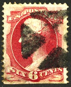 U.S. #148 USED SML THIN DISCOLORATION 