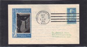 Ioor Cachet 744 5c Yellowstone FDC (Cachet-Type/A) CV43011