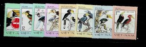 NORTH VIET NAM Sc 864-71 NH ISSUE OF 1977 - BIRDS