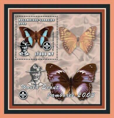 WD05/01/21-Mozambique - Butterflies -  Stamp S/S  - 13A-139