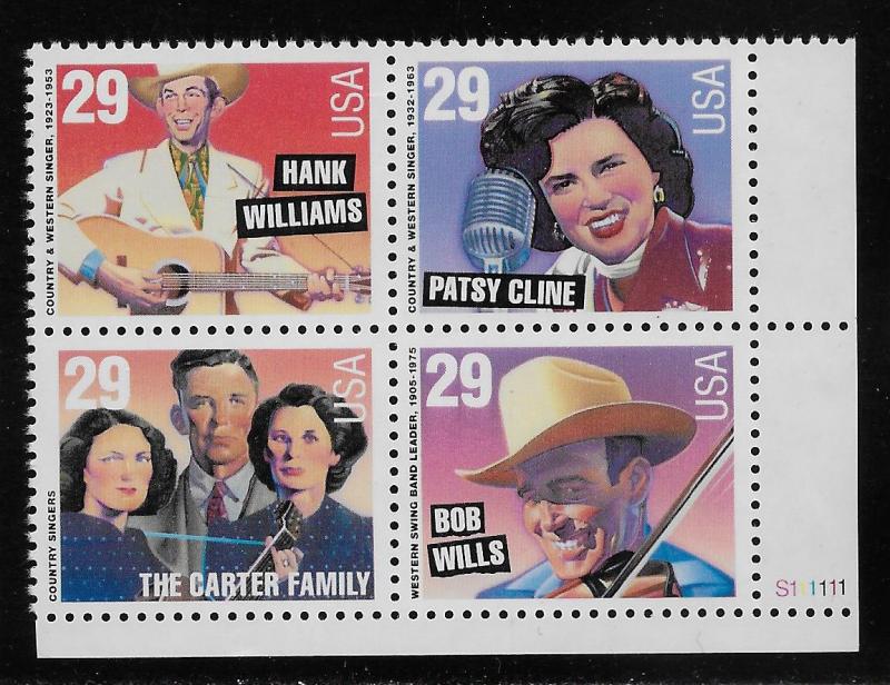 UNITED STATES SC# 2771-4 PB/4 VF/MNH