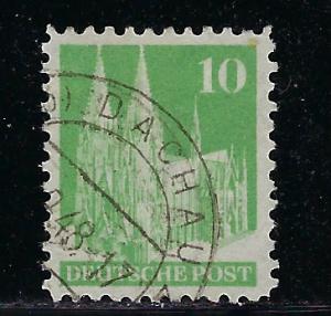 Germany AM Post Scott # 641, used, variation open 0