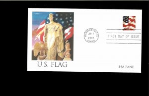 2002 First day Cover USA Flag Washington DC