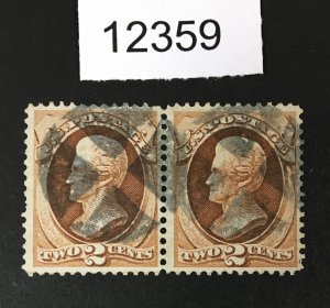 MOMEN: US STAMPS # 146 PAIR USED LOT #12359