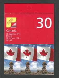 Canada MNH Booklet bk237b open cover  sc # 1700b