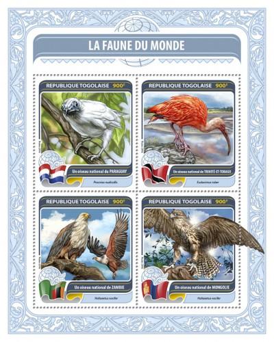 TOGO 2016 SHEET FAUNA OF THE WORLD WILDLIFE tg16420a