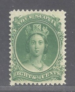 Canada NOVA SCOTIA # 10 MH 81/2c GREEN QV BS25816