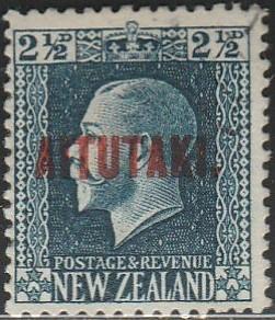 Aitutaki, #24 Used From 1917-20