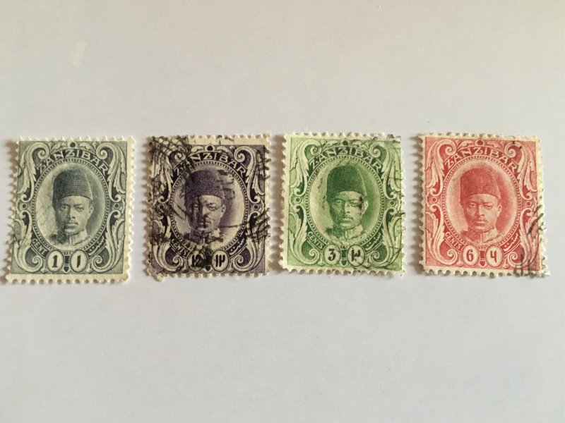 1908 Stamps From Zanzibar