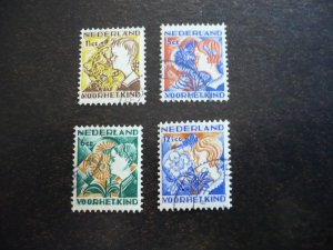 Stamps - Netherlands - Scott# B58-B61 - Used Set of 4 Stamps